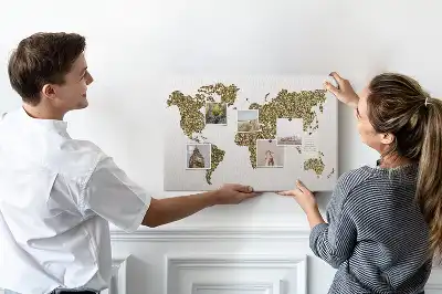 Tablica korkowa kontynentalna mapa świata