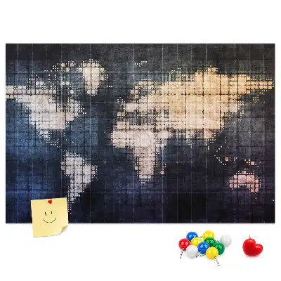 Tablica korkowa ozdobna Abstrakcja mapa świata