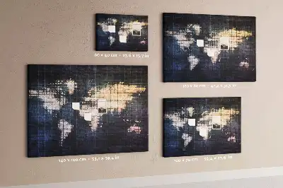 Tablica korkowa ozdobna Abstrakcja mapa świata