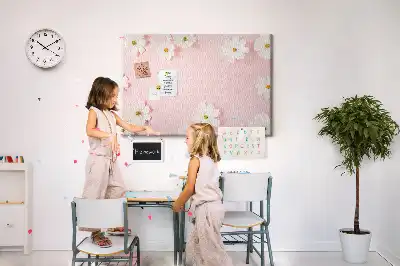 Tablica korkowa Kwiaty stokrotki