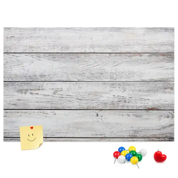 Tablica korkowa Pomalowane deski