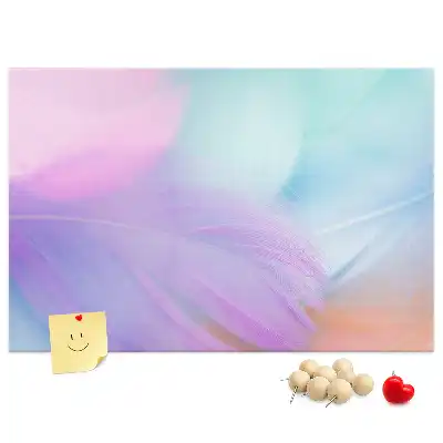 Tablica korkowa dla dzieci Kolorowe pióra