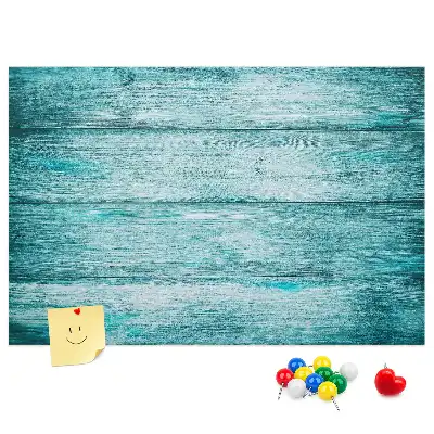 Ozdobna tablica korkowa Niebieskie stare drewno