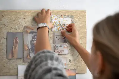Tablica korkowa Vintage mapa świata