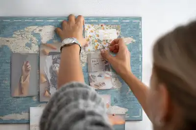 Tablica korkowa ozdobna Mapa świata vintage
