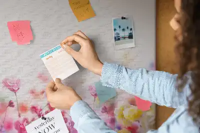 Korkowa tablica Kwiaty na łące