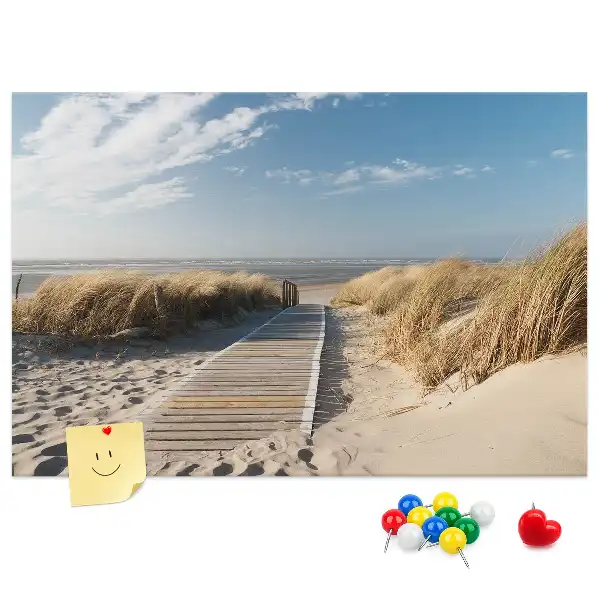 Tablica korkowa Widok na plażę