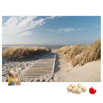 Tablica korkowa Widok na plażę