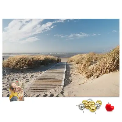 Tablica korkowa Widok na plażę