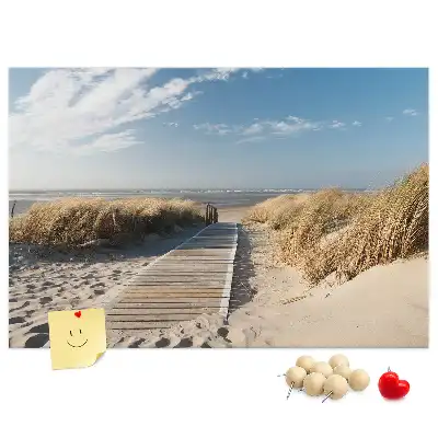 Tablica korkowa Widok na plażę