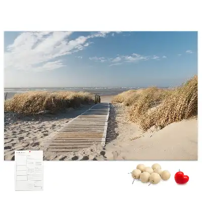 Tablica korkowa Widok na plażę