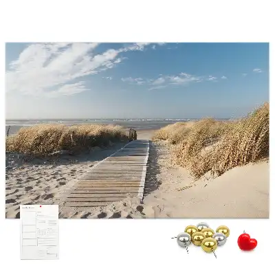Tablica korkowa Widok na plażę