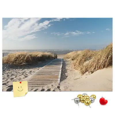 Tablica korkowa Widok na plażę