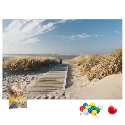 Tablica korkowa Widok na plażę