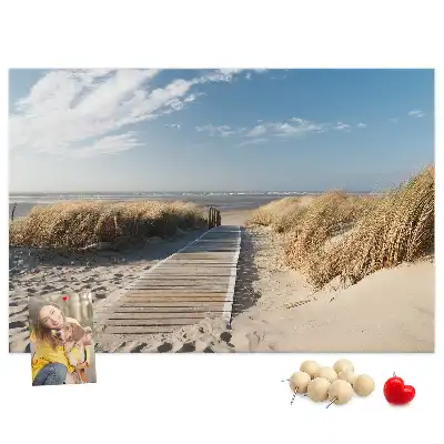Tablica korkowa Widok na plażę
