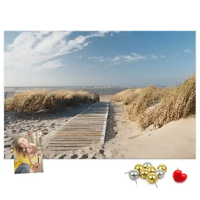 Tablica korkowa Widok na plażę