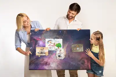 Ozdobna tablica korkowa Galaktyka świat
