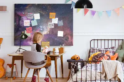 Ozdobna tablica korkowa Galaktyka świat