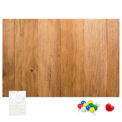Tablica korkowa dla dzieci z motywem desek