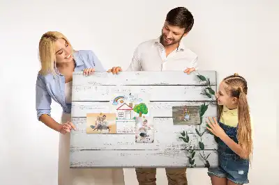 Ozdobna tablica korkowa z motywem naturalnego usłojenia drewna
