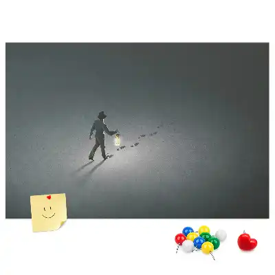 Tablica korkowa Wędrowiec w ciemności