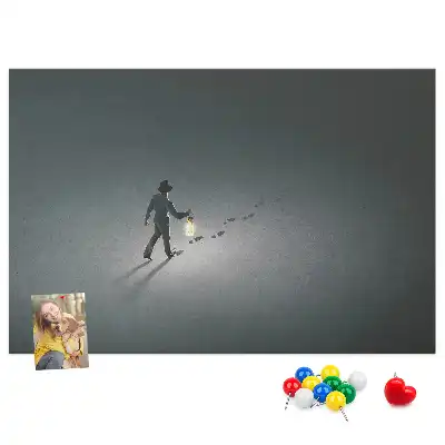 Tablica korkowa Wędrowiec w ciemności