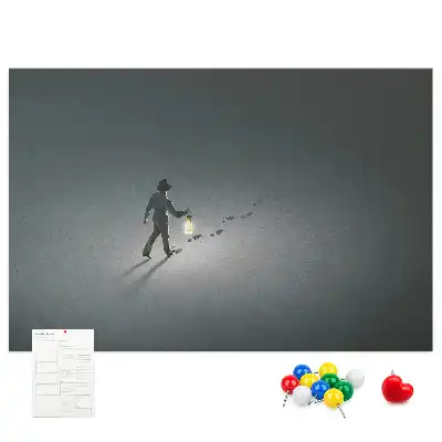 Tablica korkowa Wędrowiec w ciemności