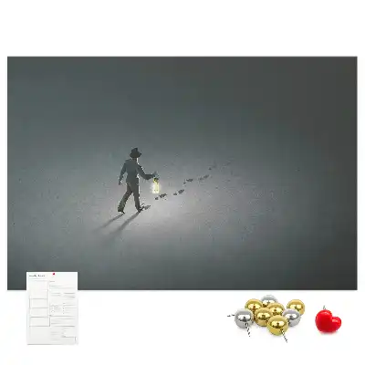 Tablica korkowa Wędrowiec w ciemności