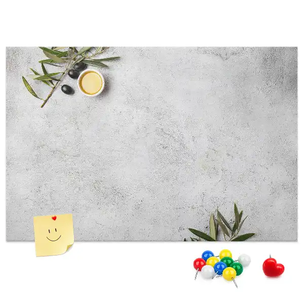 Tablica korkowa dla dzieci Minimalistyczne oliwki