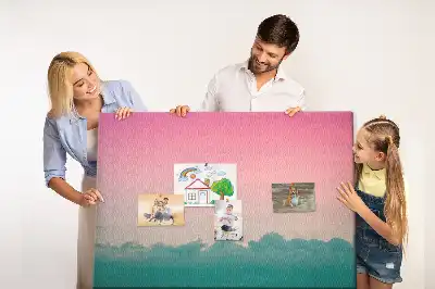 Tablica korkowa z motywem nieba Gradient