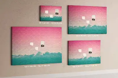 Tablica korkowa z motywem nieba Gradient