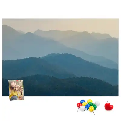 Ozdobna tablica korkowa Abstrakcyjny widok horyzont