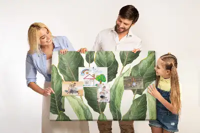 Ozdobna tablica korkowa w liście palmowe