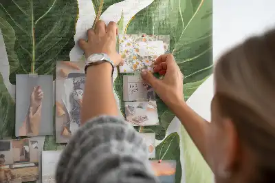 Ozdobna tablica korkowa w liście palmowe