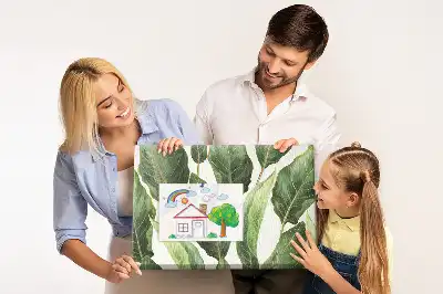 Ozdobna tablica korkowa w liście palmowe