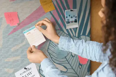 Tablica korkowa Pastelowe liście