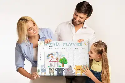Tablica korkowa dla dzieci tygodniowy planer