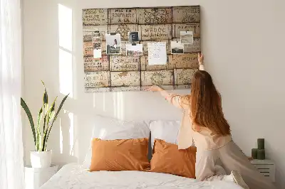 Ozdobna tablica korkowa z motywem wina