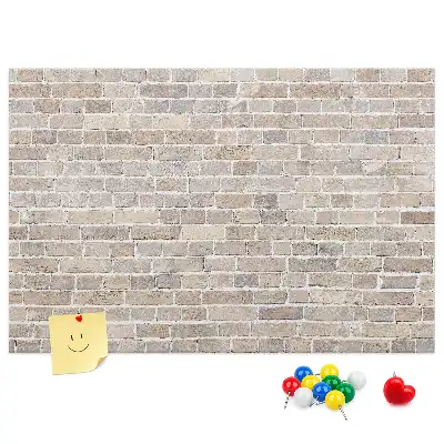 Tablica korkowa Klasyczny mur z cegieł