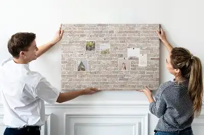 Tablica korkowa Klasyczny mur z cegieł