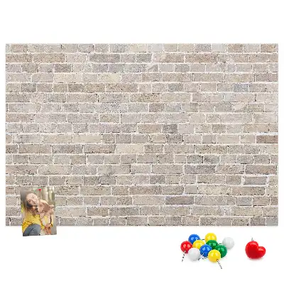 Tablica korkowa Klasyczny mur z cegieł