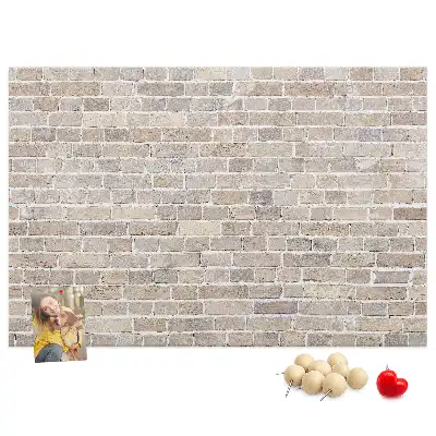 Tablica korkowa Klasyczny mur z cegieł