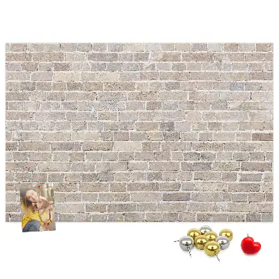 Tablica korkowa Klasyczny mur z cegieł