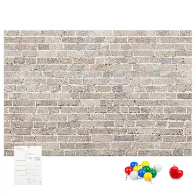 Tablica korkowa Klasyczny mur z cegieł