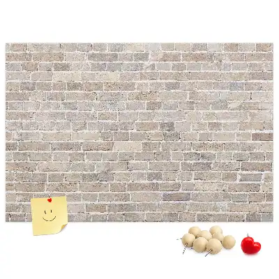 Tablica korkowa Klasyczny mur z cegieł
