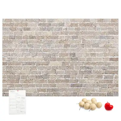 Tablica korkowa Klasyczny mur z cegieł