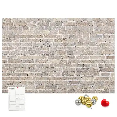 Tablica korkowa Klasyczny mur z cegieł