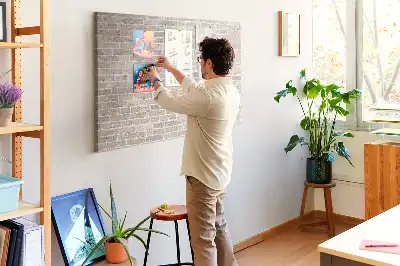 Tablica korkowa Klasyczny mur z cegieł