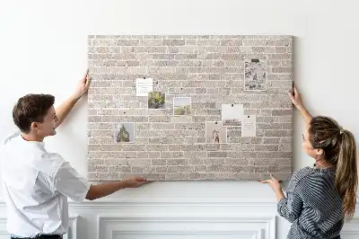 Tablica korkowa Klasyczny mur z cegieł