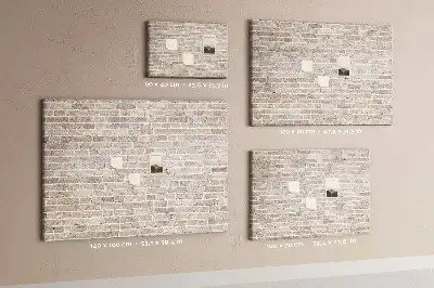 Tablica korkowa Klasyczny mur z cegieł